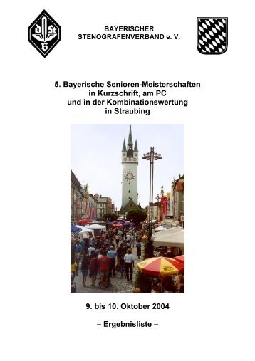 Ergebnisse - Bayerischer Stenografenverband e. V.
