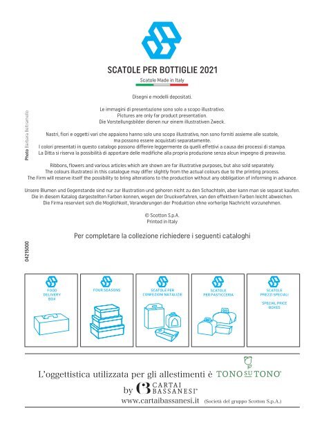 fausto - Katalog - SCATOLE PER BOTTIGLIE 2021