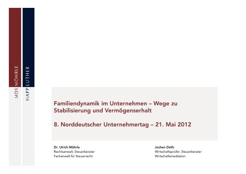 Download der Präsentation - MDS Möhrle & Partner