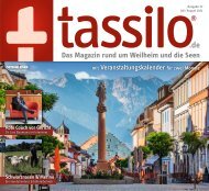 tassilo - das Magazin rund um Weilheim und die Seen - Ausgabe Juli/August 2021