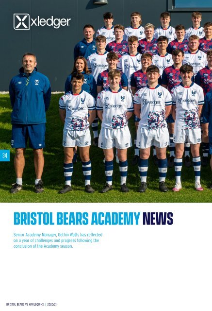 Matchday programme: Bristol Bears vs Harlequins - Play-Off Semi-Final