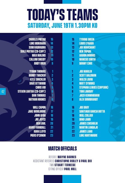 Matchday programme: Bristol Bears vs Harlequins - Play-Off Semi-Final