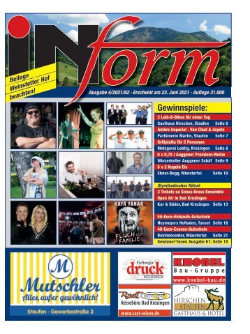 INform Ausgabe 4 in 2021 · 23. Juni