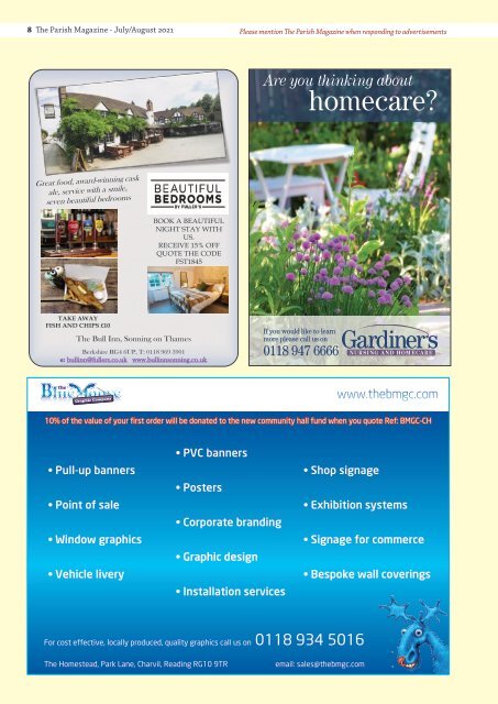 The Parish Magazine July and August 2021