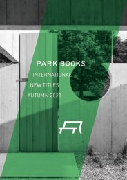 Park Books International New Titles Autumn 2021
