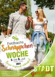 Feldbachs Schnäppchen-Woche, 2. bis 9. Juli 2021