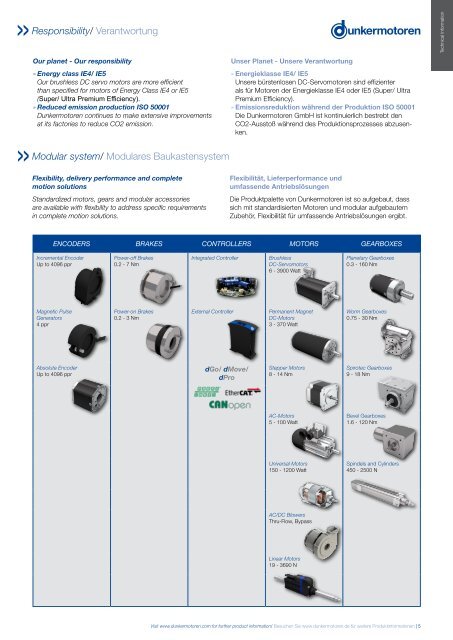 Dunkermotoren Motors Gearboxes and Controllers