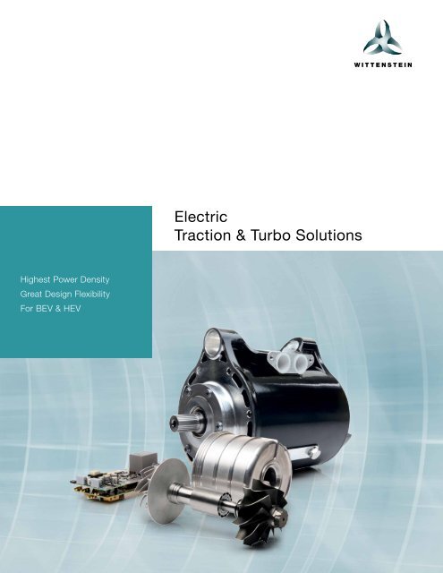 Wittenstein Electric Traction & Turbo Solutions