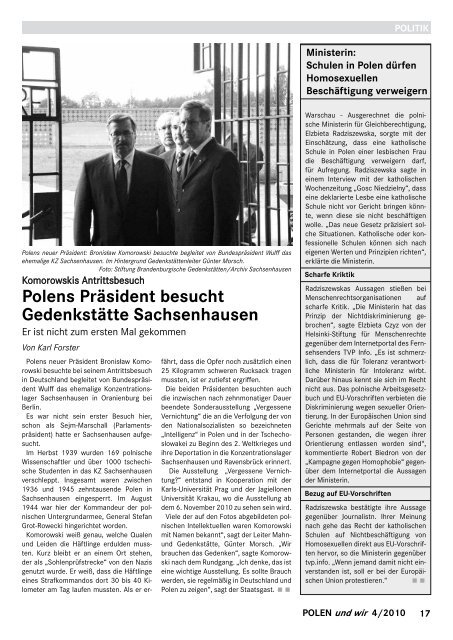 Oktober 2010 - Deutsch-Polnische Gesellschaft der BRD eV