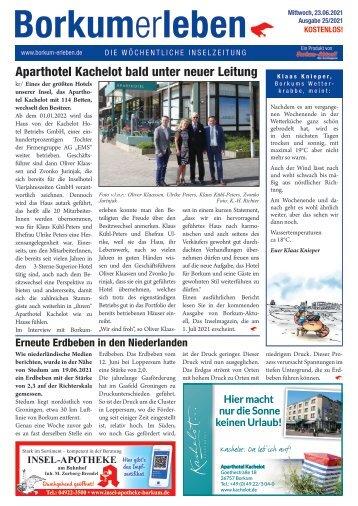 23.06.2021 / Borkumerleben - Die wöchentliche Inselzeitung