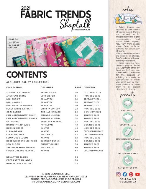 2021 Fabric Trends Shoptalk - Summer Edition