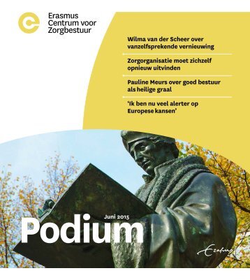 Erasmus Centrum voor Zorgbestuur -Podium juni 2015