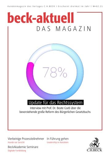 beck-aktuell – DAS MAGAZIN 02/2021