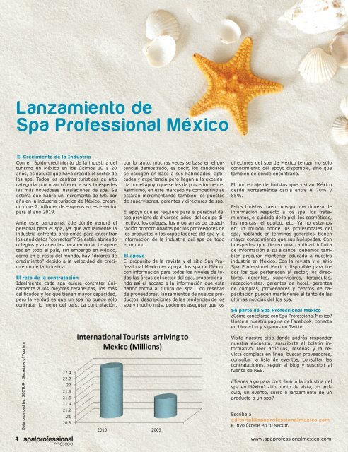 Spa Professional México, Mayo-Junio 2011 