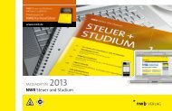 NWB Steuer und Studium - NWB Verlag