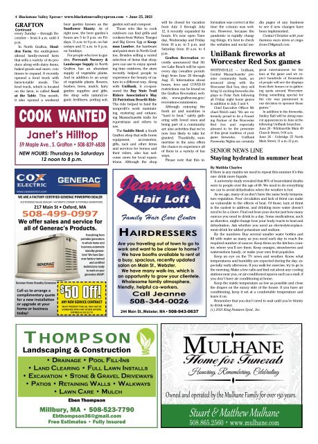 Blackstone Valley Xpress June 25