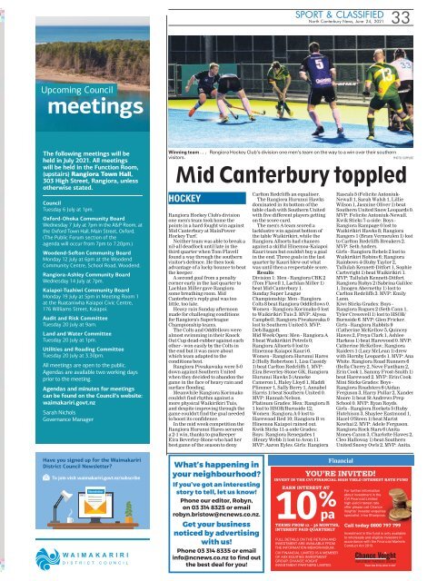 North Canterbury News: June 25, 2021
