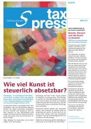 Wie viel Kunst ist steuerlich absetzbar? - Die Steuerberater