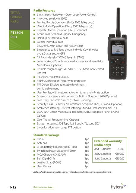 2021 TETRA EURO Price Catalogue