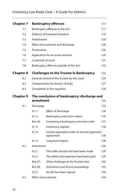 Insolvency Made Clear: A Guide for Debtors