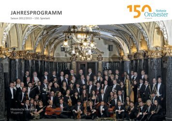 JAHRESPROGRAMM - Sinfonieorchester Wuppertal