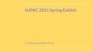 NJPAC 2021 Spring Virtual Art Exhibit