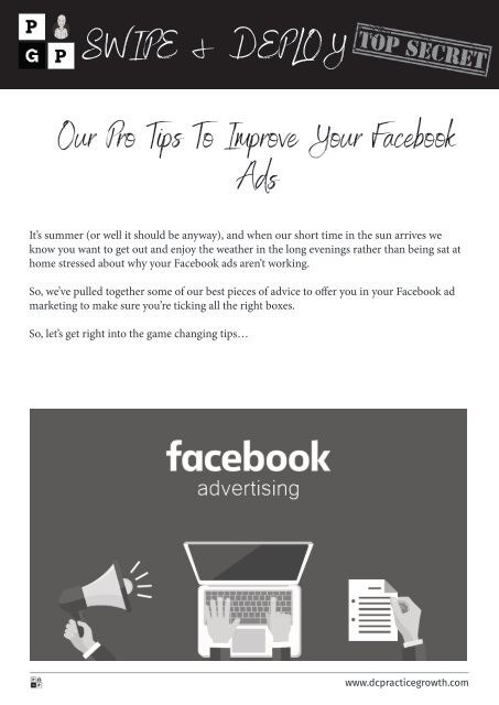 Our Pro Tips To Improve Your Facebook Ads (Issue #36)