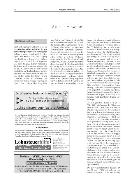 2/2009 - BRAK-Mitteilungen