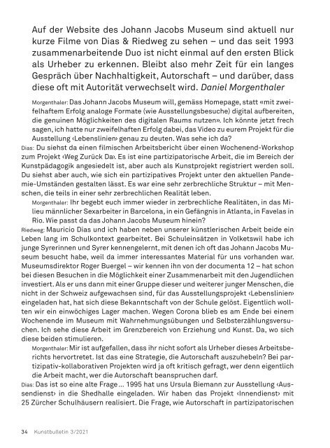 Kunstbulletin März 2021