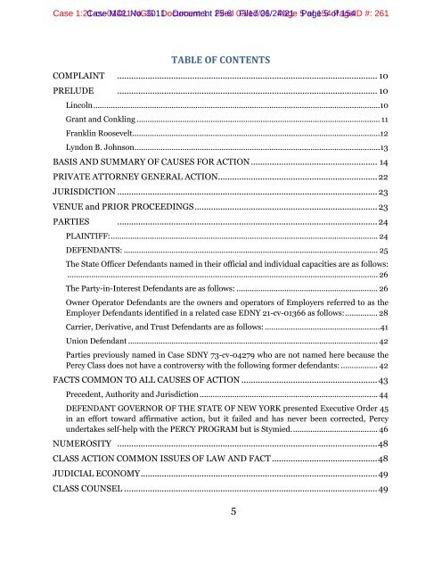 Attachment 6 EDNY Hodge v Cuomo 21-cv-01421 Complaint