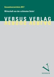 Gesamtverzeichnis Versus Verlag 2017
