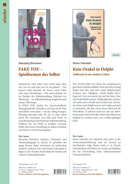 Versus Verlag: Vorschau und Highlights