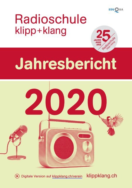 Jahresbericht 2020 Radioschule klipp+klang 