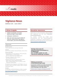 Swissmedic Vigilance-News Edition 26 – Juni 2021