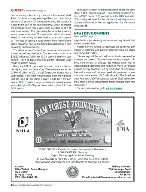 National Hardwood Magazine - July 2021