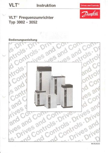 VLT 3000 Produkthandbuch (mit roter Steuerkarte und ...