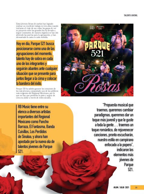 La Gorda Magazine Año 7 Edición Número 77 Julio 2021 Portada: Banda Descarga Internacional