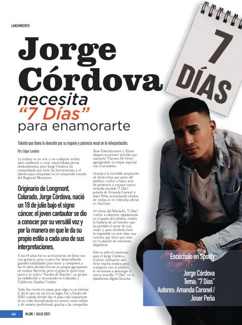 La Gorda Magazine Año 7 Edición Número 77 Julio 2021 Portada: Banda Descarga Internacional