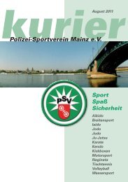 WASSERSPORT - Abteilung - Polizei-Sportverein Mainz e.V.