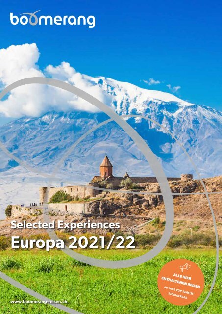Selected Experiences Europa 2021/22 – Schweizer Preise