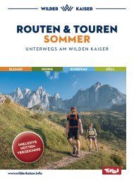 Routen und Touren Sommer