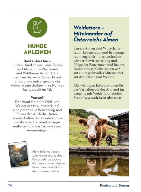 Routen und Touren Sommer