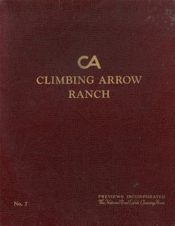 1959 Climbing Arrow Ranch Offering Brochure 