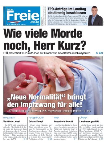 Wie viele Morde noch, Herr Kurz?
