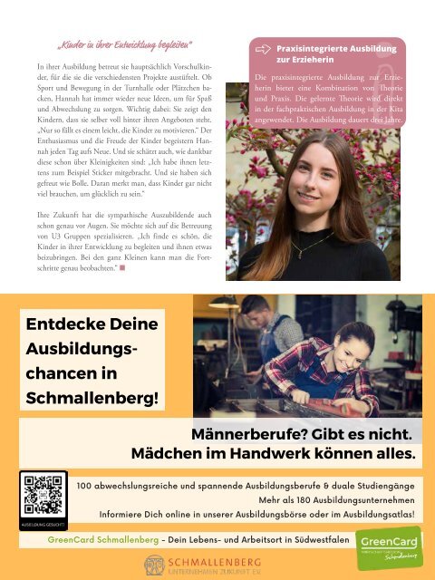 WOLL Magazin Elternratgeber Ausbildung + Karriere am Hellweg 2021/2022