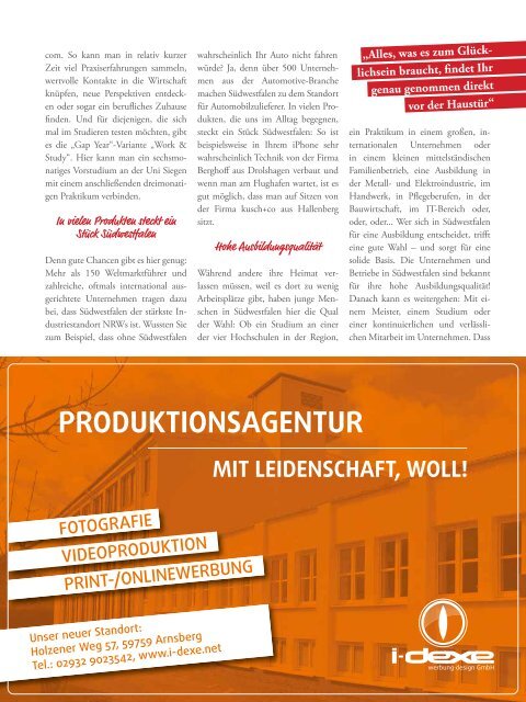 WOLL Magazin Elternratgeber Ausbildung + Karriere am Hellweg 2021/2022