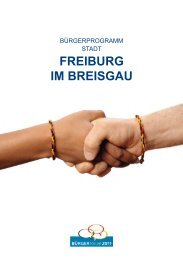 BürgerProgramm in Freiburg - BürgerForum 2011
