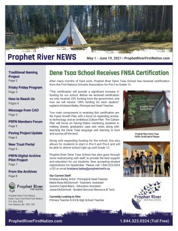 PRFN Newsletter - May 1 - June 19, 2021