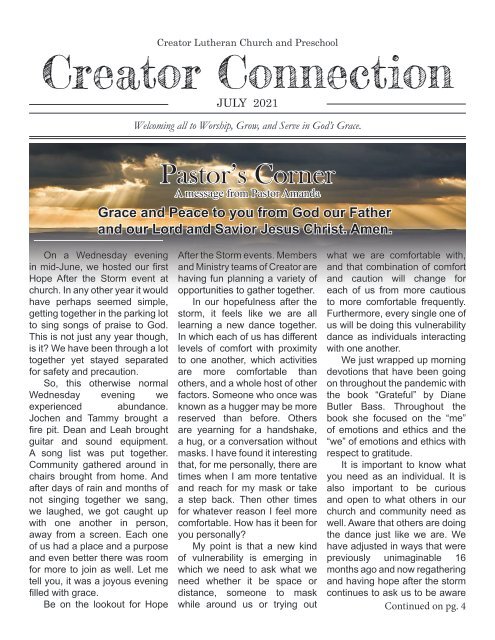 Creator Connection July 2021