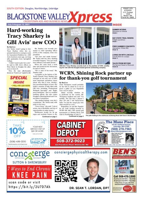 Blackstone Valley Xpress July 9 Issue